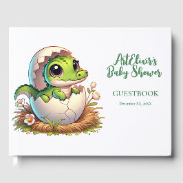 Schattige Kawaii Baby alligator hatching Baby show Gastenboek