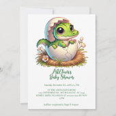 Schattige Kawaii Baby alligator hatching Baby show Kaart (Voorkant)