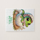 Schattige Kawaii Baby alligator hatching Baby show Legpuzzel (Horizontaal)