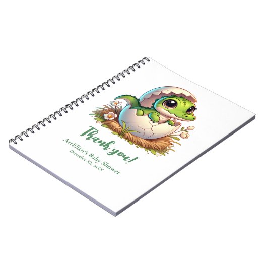 Schattige Kawaii Baby alligator hatching Baby show Notitieboek (Linkerzijde)