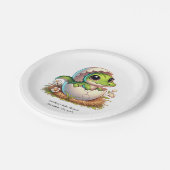 Schattige Kawaii Baby alligator hatching Baby show Papieren Bordje (Gekanteld)