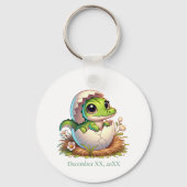Schattige Kawaii Baby alligator hatching Baby show Sleutelhanger (Voorkant)