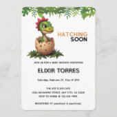 Schattige Kawaii Baby Dinosaur Uit het Ei Kaart (Voorkant)