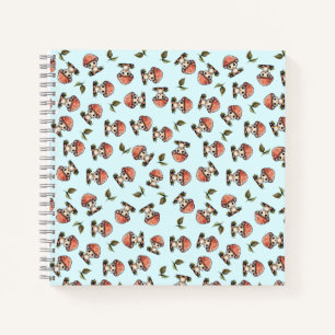 Schattige Kawaii Baby paddenstoelenpatroon Notitieboek