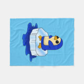 Schattige Kawaii Baby Penguin Fleece Deken (Voorkant (Horizontaal))