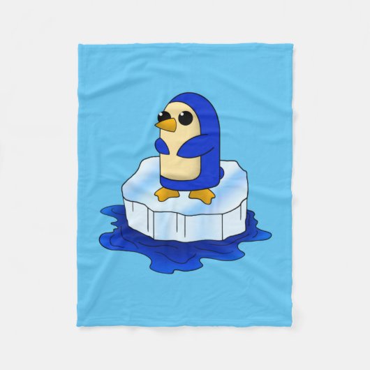 Schattige Kawaii Baby Penguin Fleece Deken (Voorkant)
