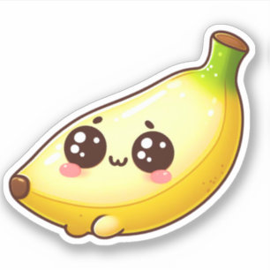 schattige kawaii-banaan sticker