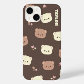 Schattige Kawaii Beer Telefoonhoesje Case-Mate iPhone Case (Achterkant)