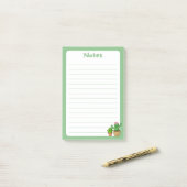Schattige Kawaii Cactus Zachte Groene Post-it® not Notes (Op bureau)