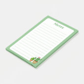 Schattige Kawaii Cactus Zachte Groene Post-it® not Notes (Schuin)