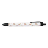 Schattige Kawaii Capybara Script Naam Monogram Zwarte Inkt Pen (Bovenkant)