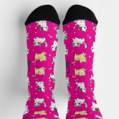 Schattige Kawaii Cats Patroon Sokken (Top)