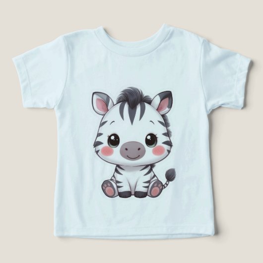 Schattige Kawaii Chibi Zebra (Design voorkant)