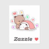 Schattige Kawaii Chubby Mochi Panda beer Sticker (Vel)