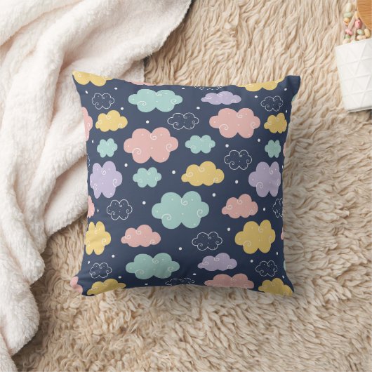 Schattige Kawaii Cloud Pattern Sierkussen (Deken)