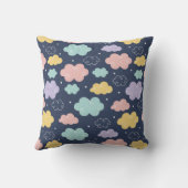 Schattige Kawaii Cloud Pattern Sierkussen (Achterkant)