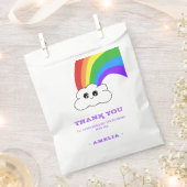 Schattige Kawaii Cloud Rainbow Kind`s Verjaardag Bedankzakje (Geknipt)