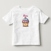 Schattige Kawaii Cupcake Kinder Shirts (Voorkant)