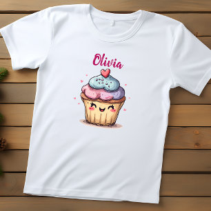 Schattige Kawaii Cupcake Kinder Shirts