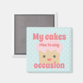Schattige Kawaii Cupcake Leuke Quote Stippen Magneet (Voorkant / Achterkant)