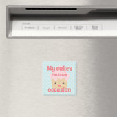 Schattige Kawaii Cupcake Leuke Quote Stippen Magneet (Insitu (Vaatwasser))
