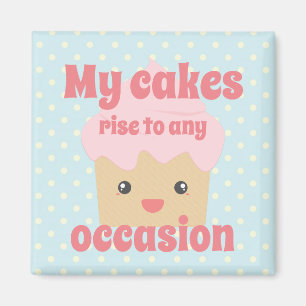 Schattige Kawaii Cupcake Leuke Quote Stippen Magneet