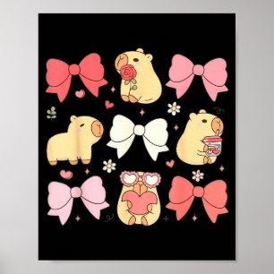 Schattige Kawaii Dieren En Nk Coquette Strikken Ae Poster