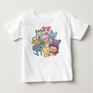 Schattige Kawaii Dieren Voor en Achter Peuter