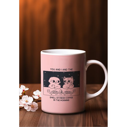 Schattige Kawaii Dierenthema romantisch Koffiemok