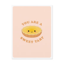 Schattige Kawaii Eier Taart Dessert Eten Pun Liefd