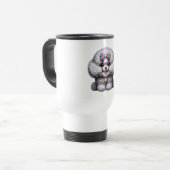 Schattige Kawaii Fantasy Draak Reisbeker (Voorkant links)