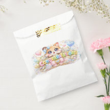 Schattige Kawaii Felicitaties Kat Pastel Roze Bloe