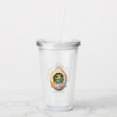 Schattige Kawaii Gecko Hagedis Egg Baby shower Acryl Drinkbeker (Achterkant)