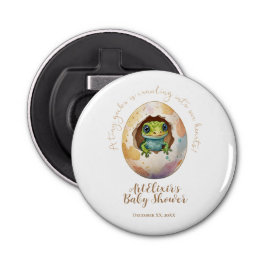 Schattige Kawaii Gecko Hagedis Egg Baby shower Button Flesopener