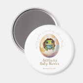 Schattige Kawaii Gecko Hagedis Egg Baby shower Magneet (Voorkant / Achterkant)
