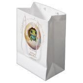 Schattige Kawaii Gecko Hagedis Egg Baby shower Medium Cadeauzakje (Voorkant Gekanteld)