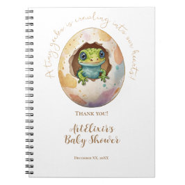 Schattige Kawaii Gecko Hagedis Egg Baby shower Notitieboek