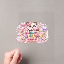Schattige Kawaii Gemaakt Met Liefde Kat Naam Paste