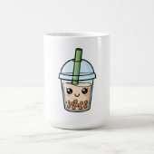 Schattige Kawaii Glimlachende Boba Thee Koffiemok (Center)
