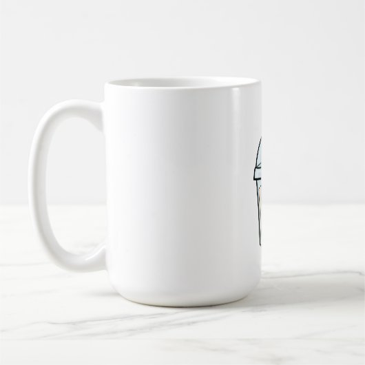 Schattige Kawaii Glimlachende Boba Thee Koffiemok (Links)
