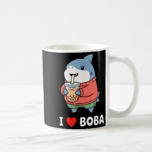 Schattige Kawaii Haai Boba Thee Grappige Bubble Te Koffiemok