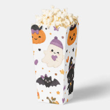 Schattige Kawaii Halloween Katten Geesten Pompoene