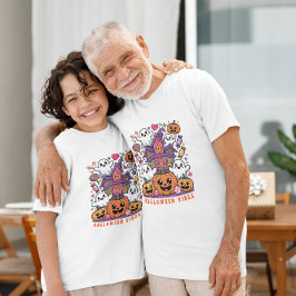 Schattige Kawaii Halloween-sfeer | Geesten & Pompo T-shirt