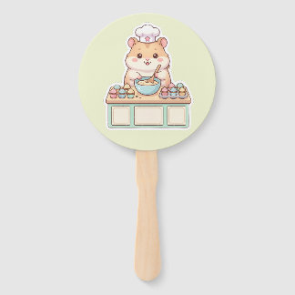 Schattige Kawaii Hamster Chef die Cupcakes Bakt Pa Handwaaier