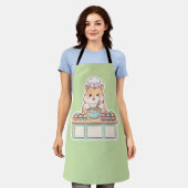 Schattige Kawaii Hamster Chef die Cupcakes Pastel Schort (Gedragen)