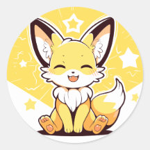 Schattige Kawaii Happy Fennec Fox Schattig Portret