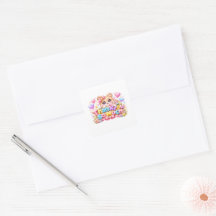 Schattige Kawaii Hartelijk Dank Berenpastel Pi