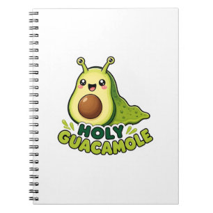 Schattige Kawaii Heilige Guacamole Avocado Slak Ca Notitieboek