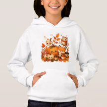 Schattige Kawaii Herfst Pompoen Vos Uil Herfst Die