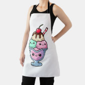 Schattige Kawaii Ijs Sundae Schort (Insitu)
